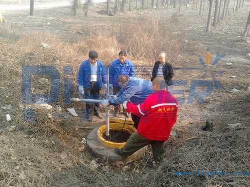 山西孝義煤氣輸送管道清洗現(xiàn)場